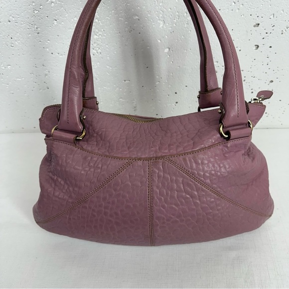 Salvatore Ferragamo Gancini Mauve Purple Leather Shoulder Bag BW-21 B105 READ - Picture 3 of 16